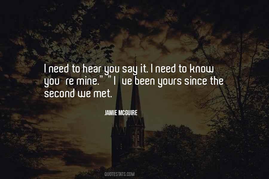 Quotes About You're Mine #1106901