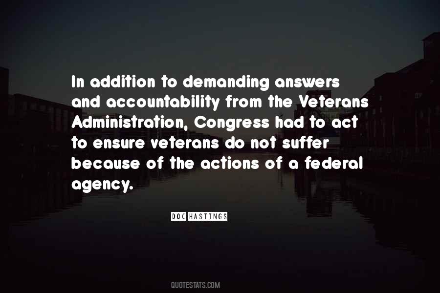 Quotes About The Veterans Administration #459842