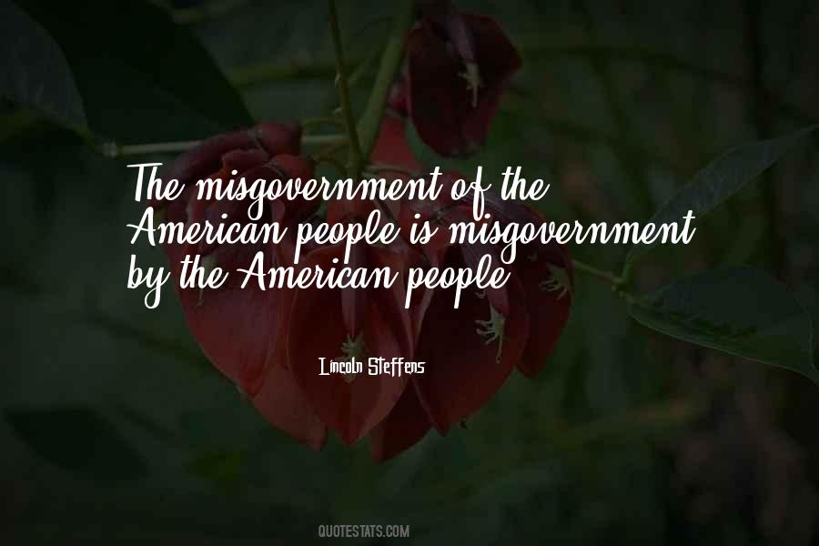 Misgovernment Quotes #1783272