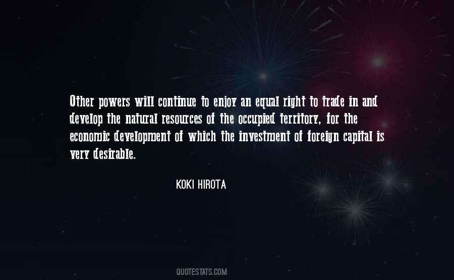 Quotes About Foreign Investment #1109324