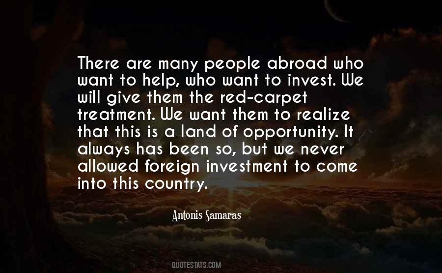Quotes About Foreign Investment #127640