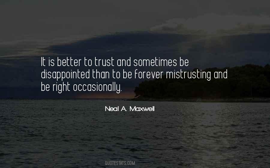 Mistrusting Quotes #1711777