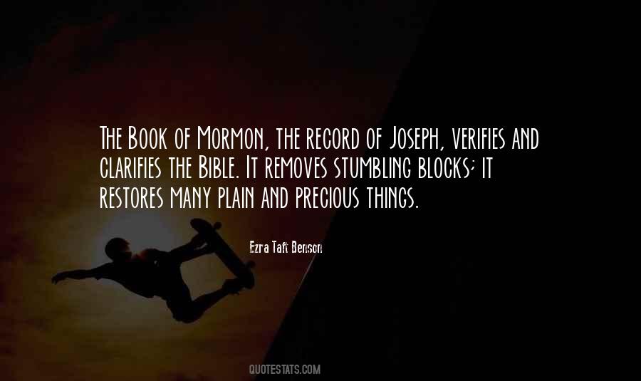 Quotes About The Book Of Mormon #1783026