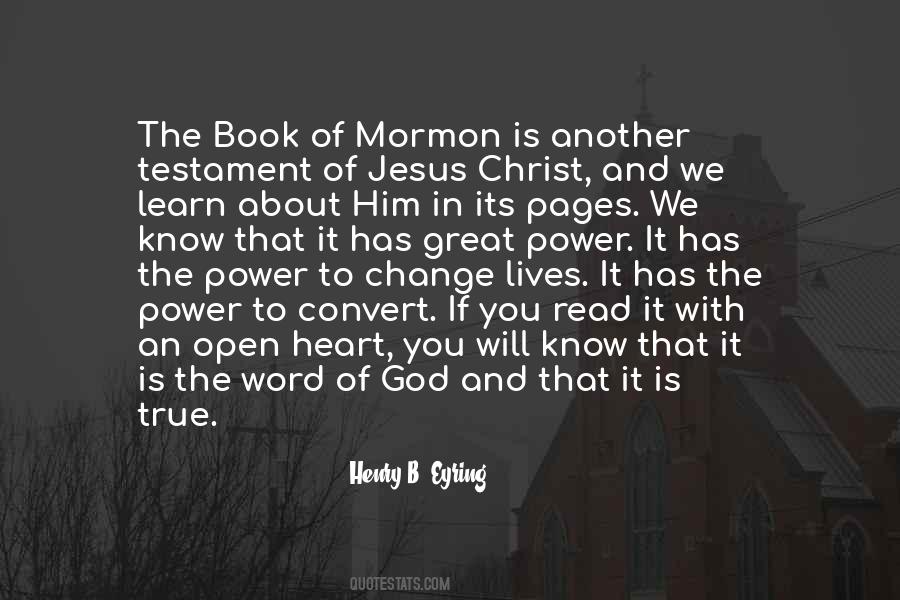 Quotes About The Book Of Mormon #277532