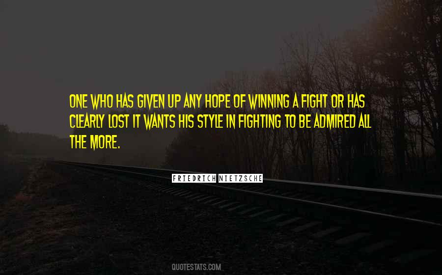 Quotes About Winning The Fight #1217187