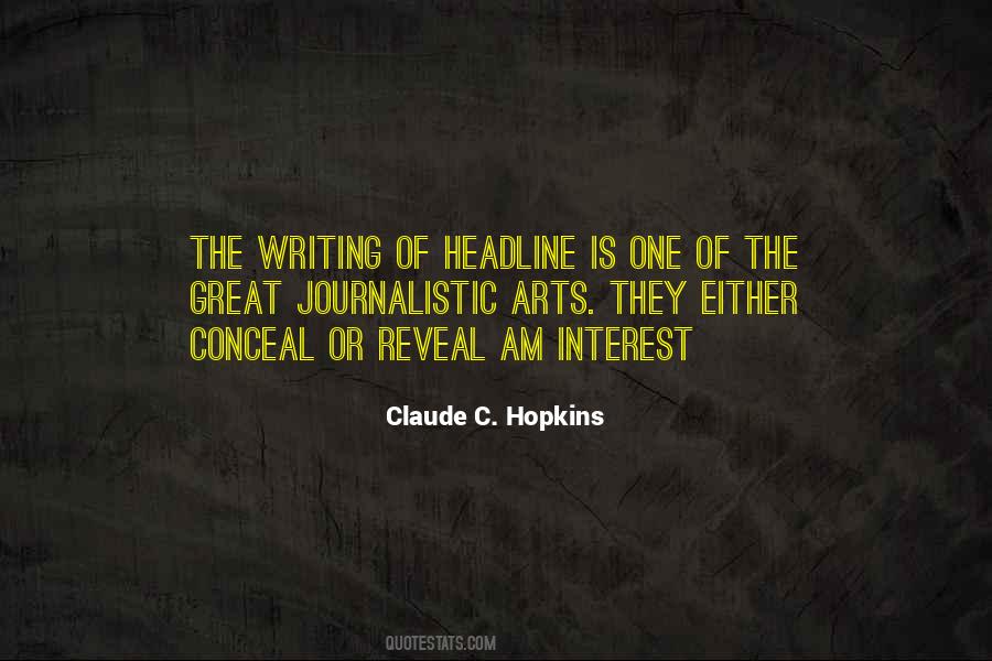 Quotes About Writing Headlines #125552