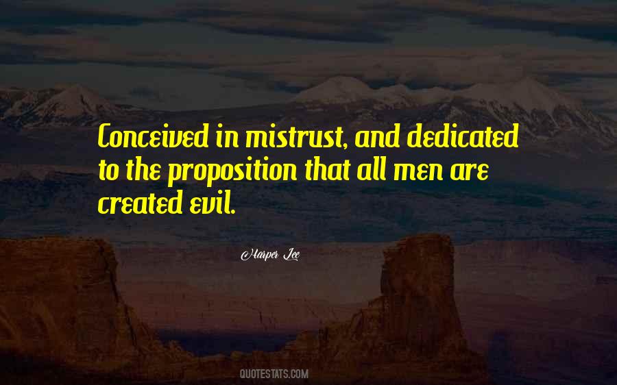 Quotes About Mistrust #344389