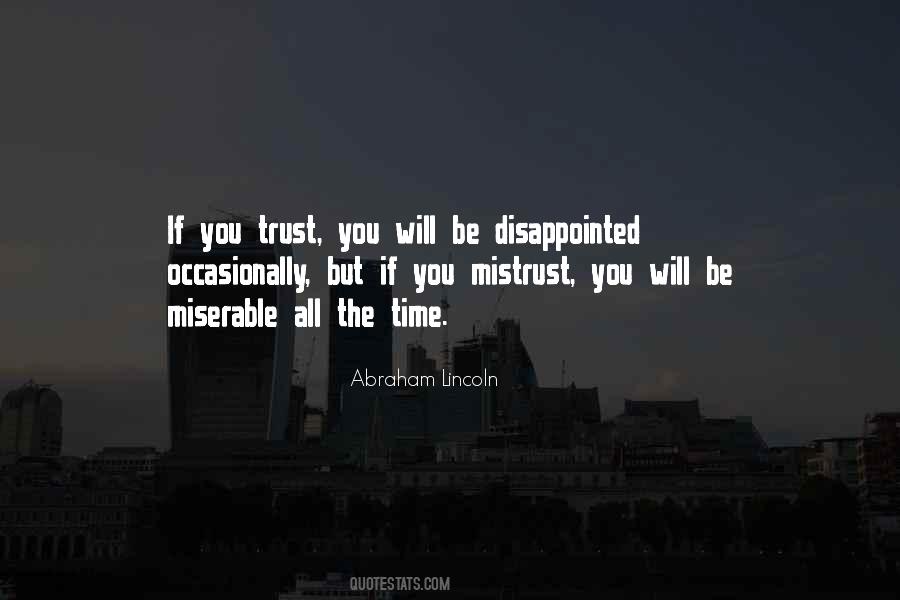 Quotes About Mistrust #61522