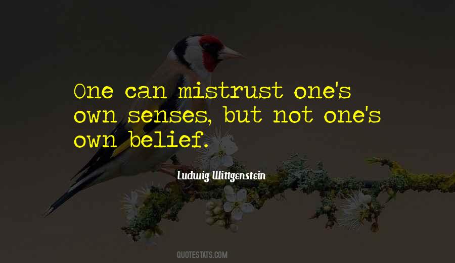 Quotes About Mistrust #85045