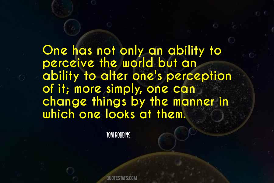 Quotes About Perception Of The World #879757