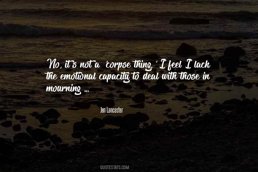 Mourning's Quotes #1574114