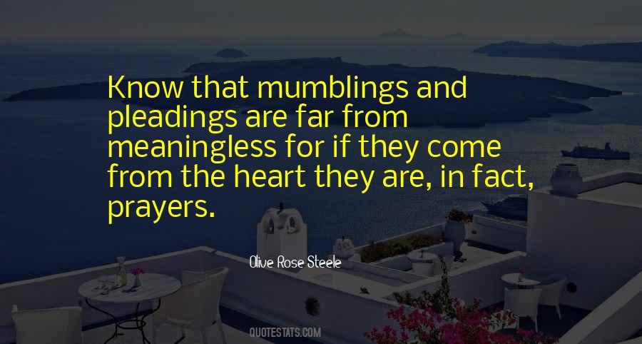 Mumblings Quotes #1284955