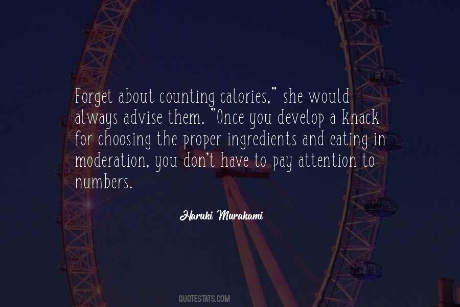 Quotes About Counting Calories #403340