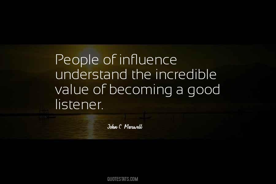Quotes About Being A Good Listener #1808686