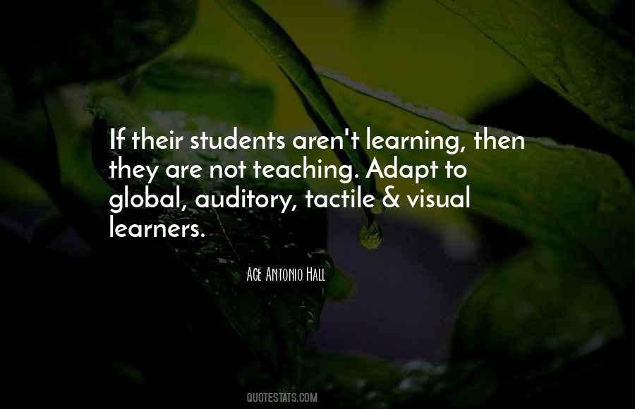 Quotes About Auditory Learning #79547