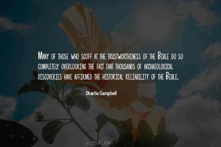 Quotes About The Reliability Of The Bible #654833