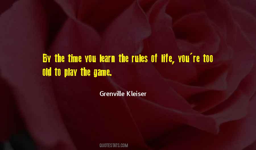 Quotes About Rules Of The Game #285879