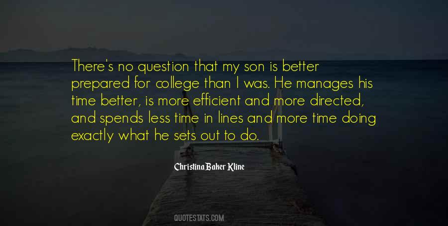 Quotes About Son Going To College #403088