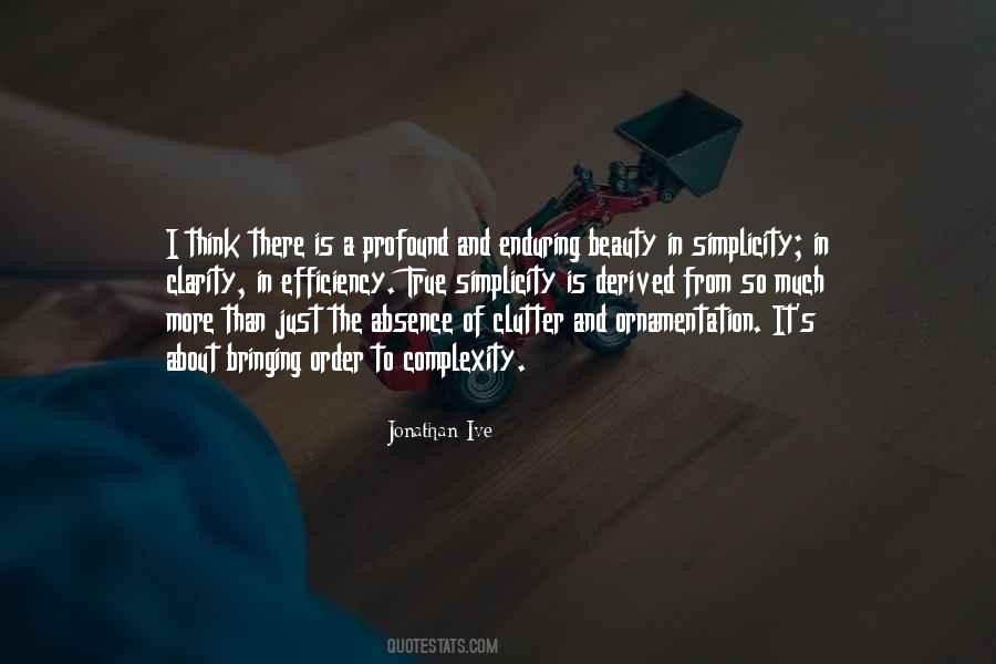 Quotes About Beauty And Simplicity #116603