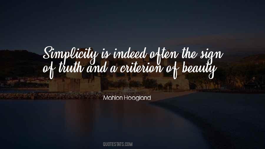 Quotes About Beauty And Simplicity #380891