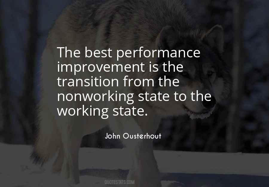 Quotes About Performance Improvement #1091500