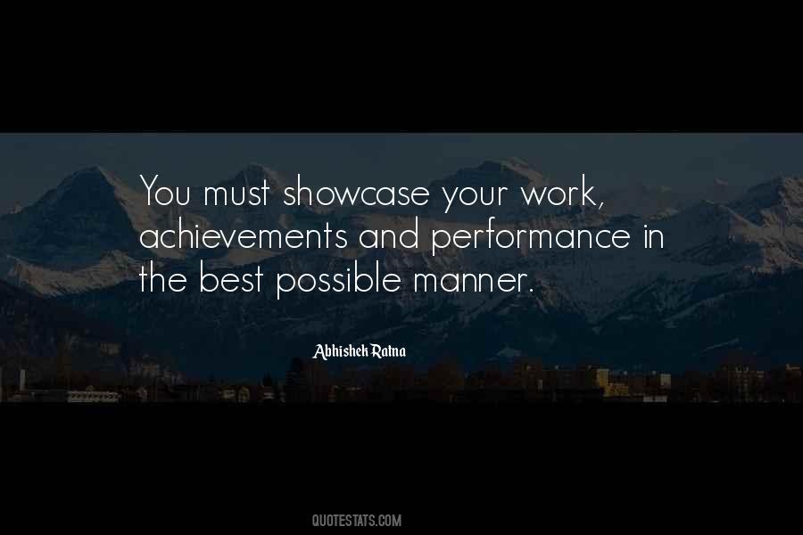 Quotes About Performance Improvement #480866