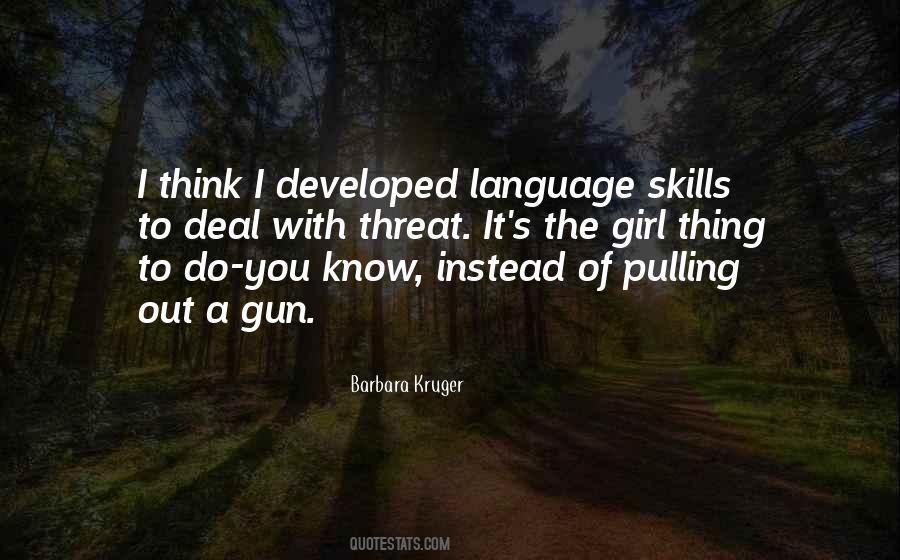 Quotes About A Girl And A Gun #128141