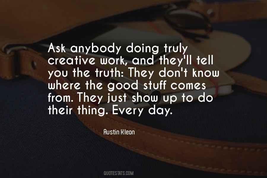 Quotes About Creative Work #649604