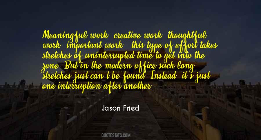 Quotes About Creative Work #841699