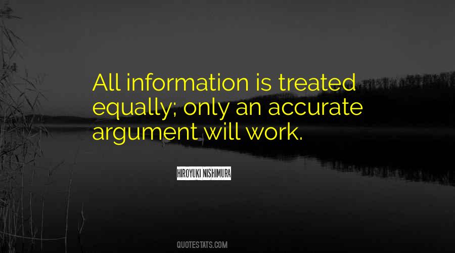 Quotes About Accurate Information #1592265