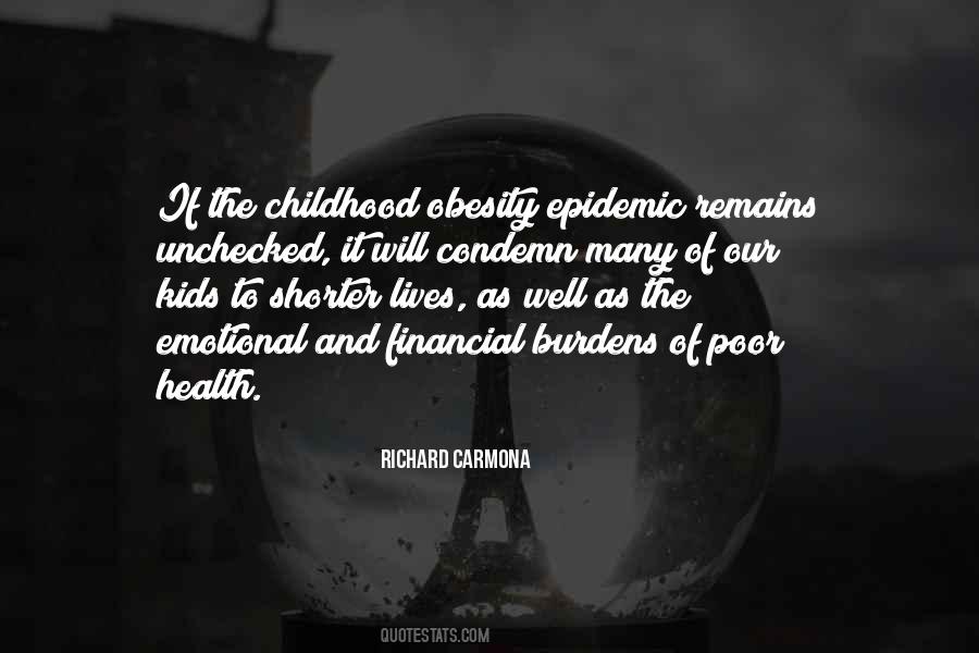 Quotes About Poor Childhood #1161469