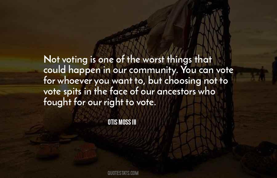 Quotes About Right To Vote #1193138