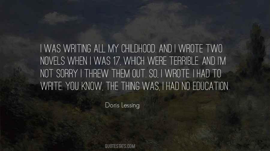 Quotes About Childhood Education #223325