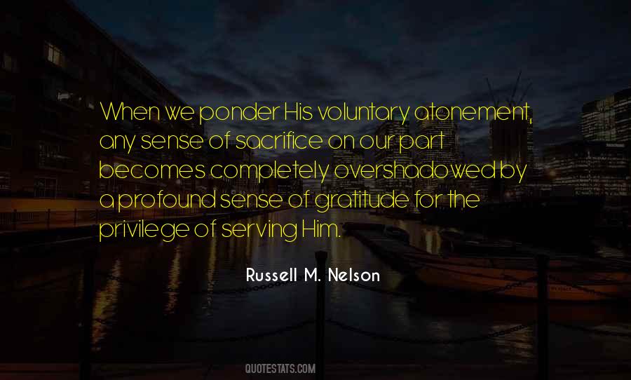 Quotes About Sense Of Gratitude #1266805