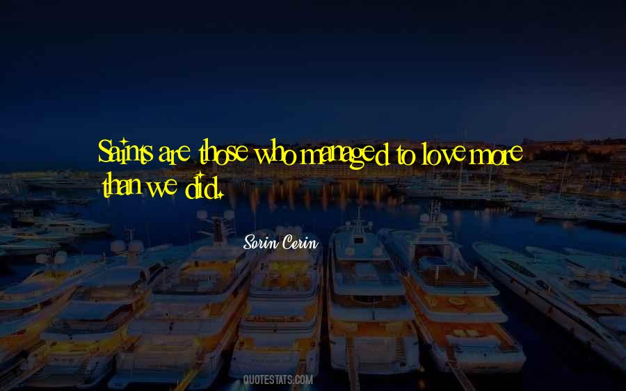 Quotes About Love Saints #1160177