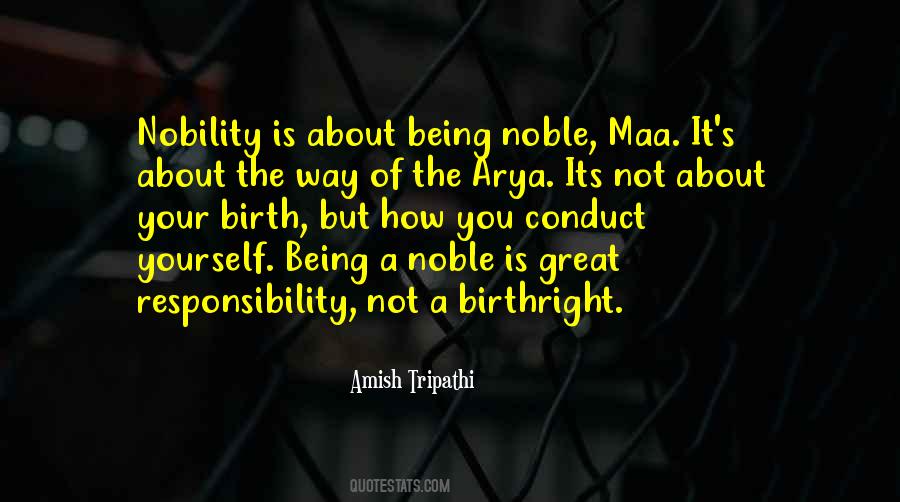 Nobility's Quotes #1182587