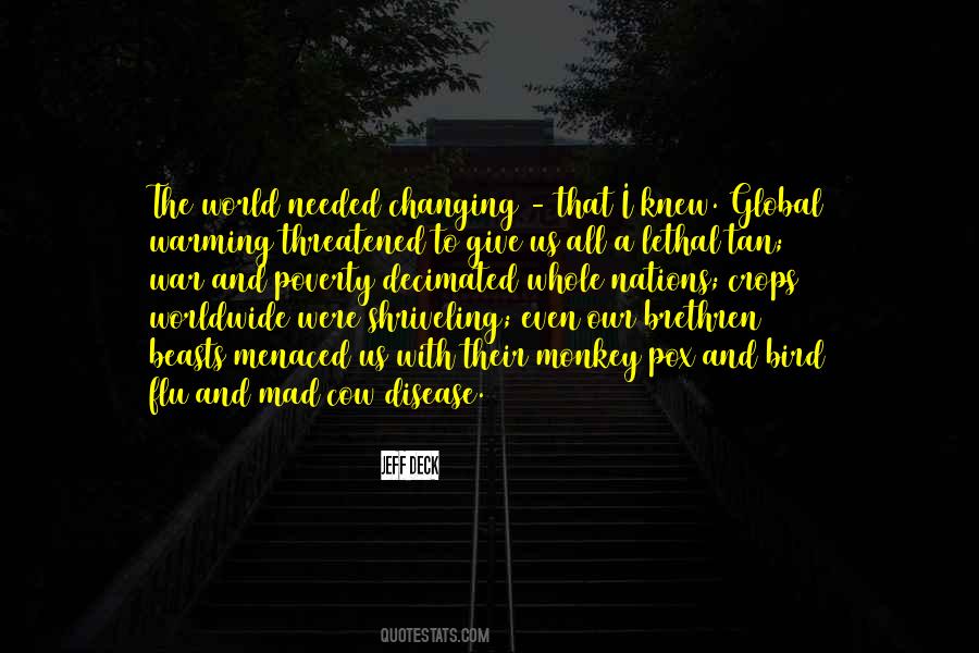 Quotes About Our Changing World #318777