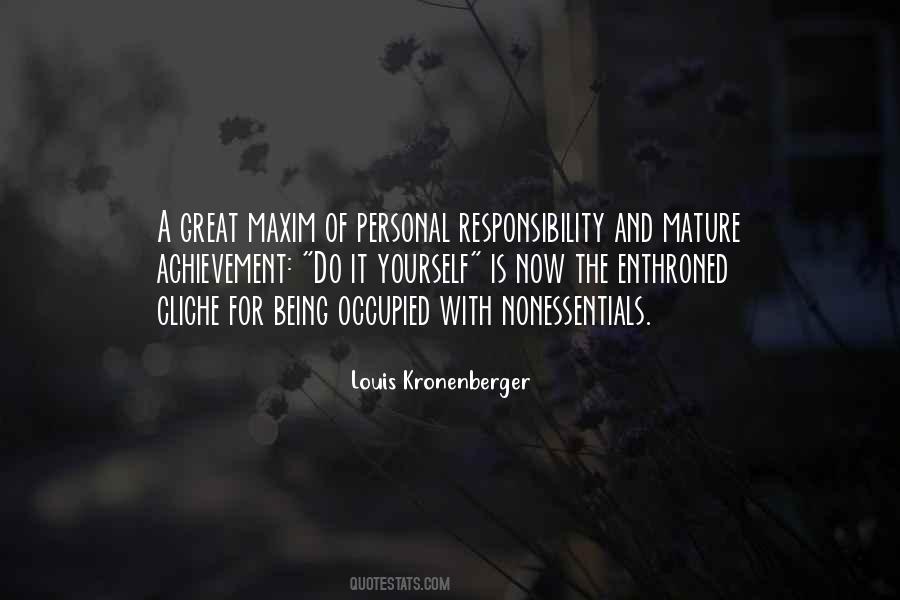 Nonessentials Quotes #1581019