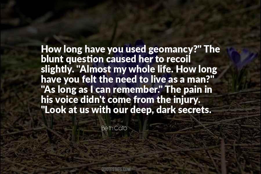 Quotes About Dark Secrets #608586