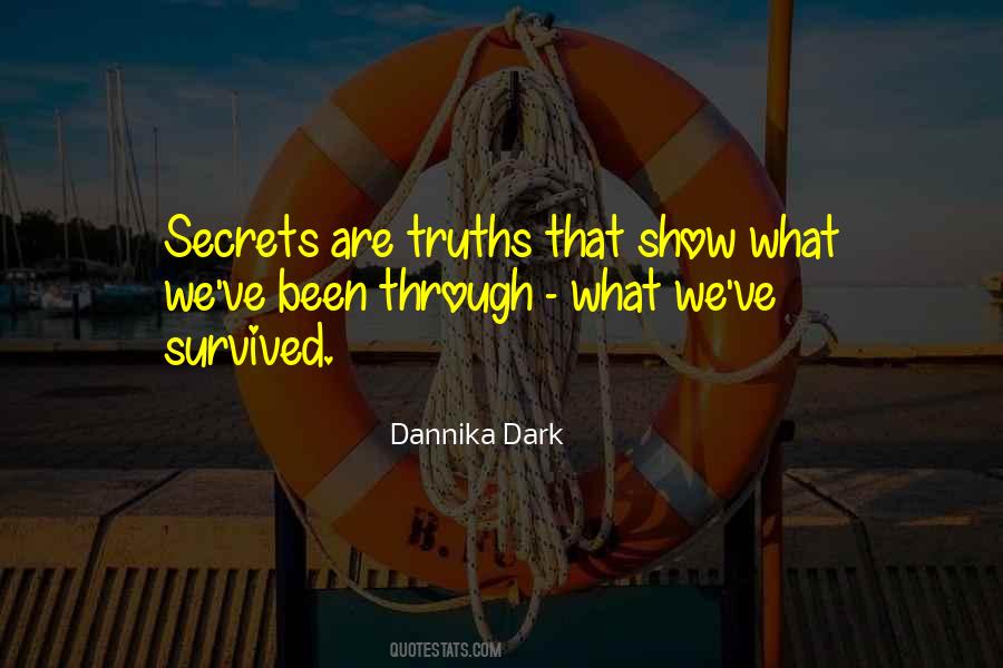 Quotes About Dark Secrets #792037