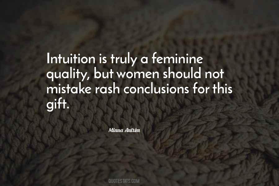 Quotes About Women's Intuition #1300447