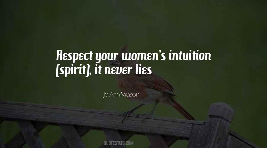 Quotes About Women's Intuition #1805509