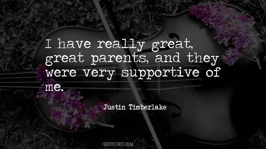 Quotes About Supportive Parents #295266