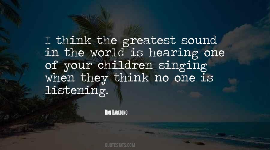 Quotes About Joy Of Singing #1136709
