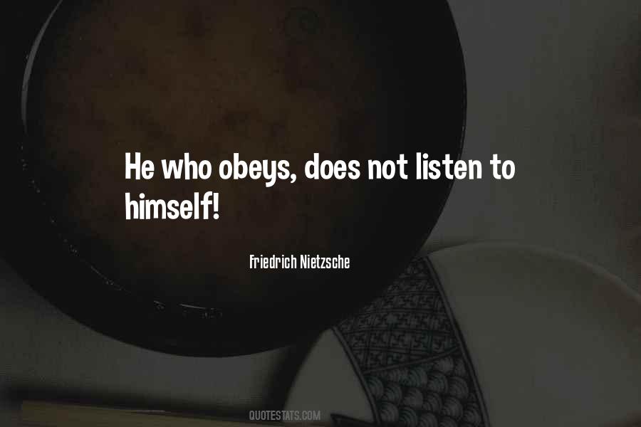Obeys Quotes #788153