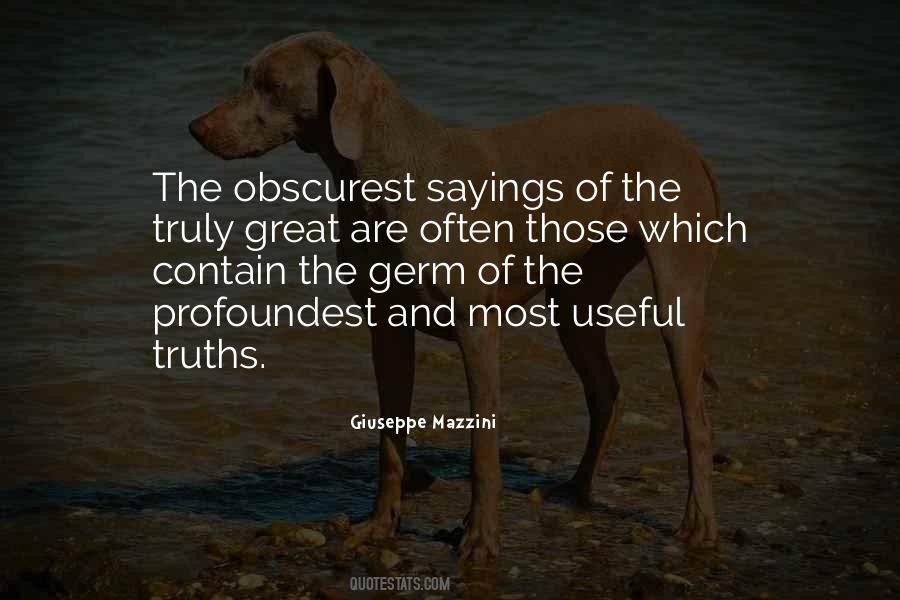 Obscurest Quotes #1725361