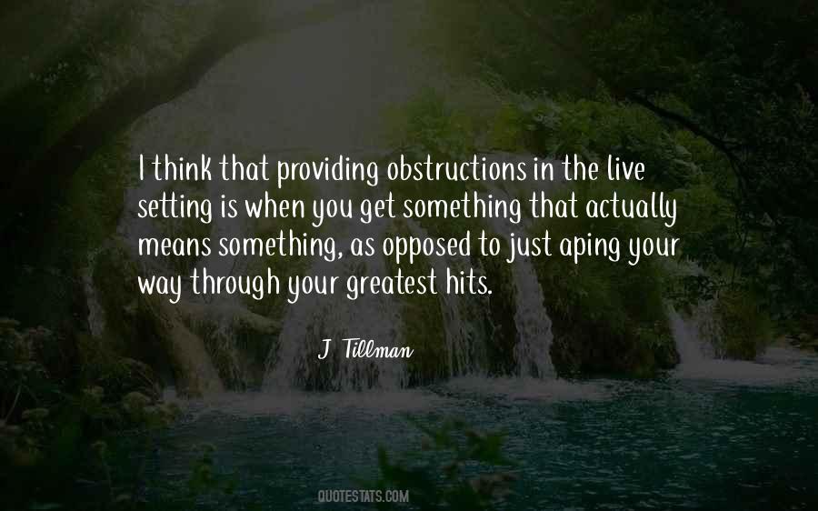 Obstructions Quotes #69091