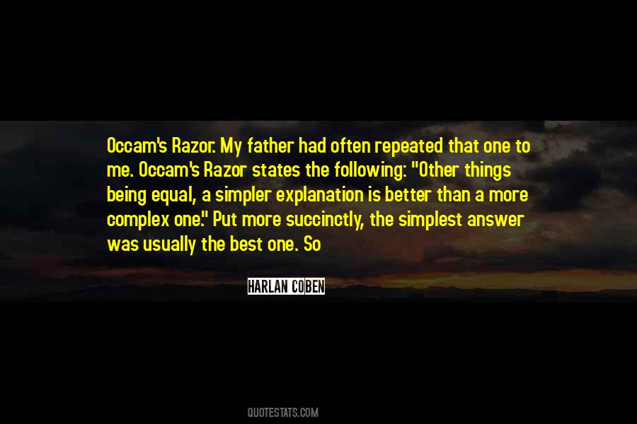 Occam's Quotes #1807083