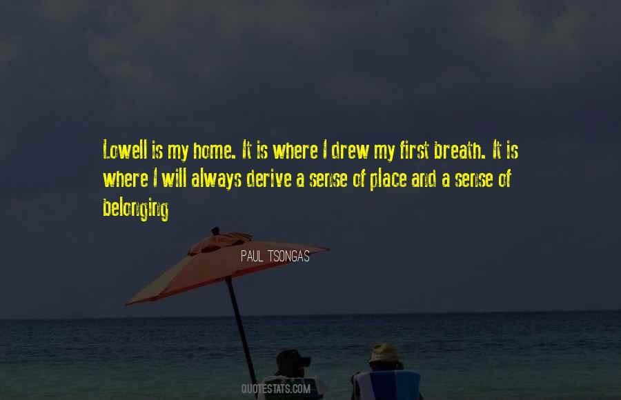 Quotes About Sense Of Place #92381