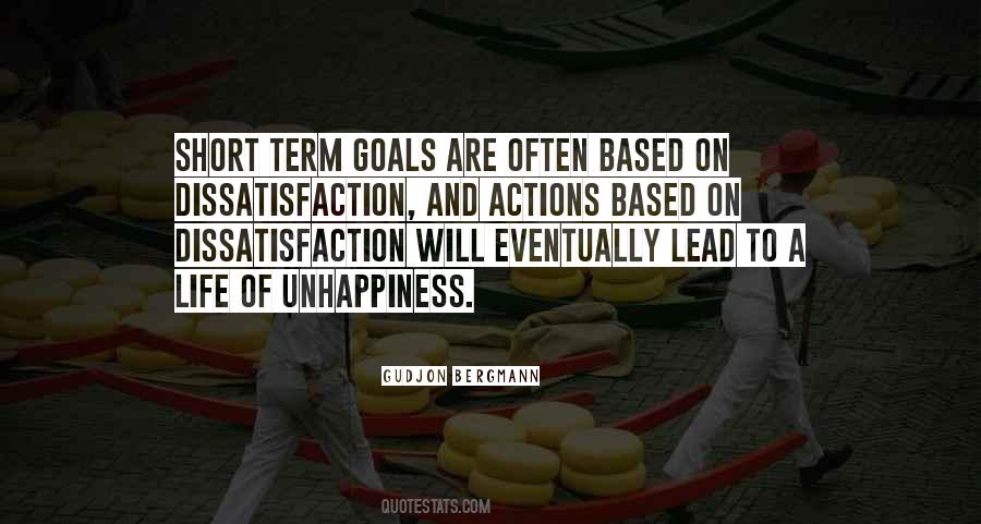 Quotes About Short Term Goals #1151688